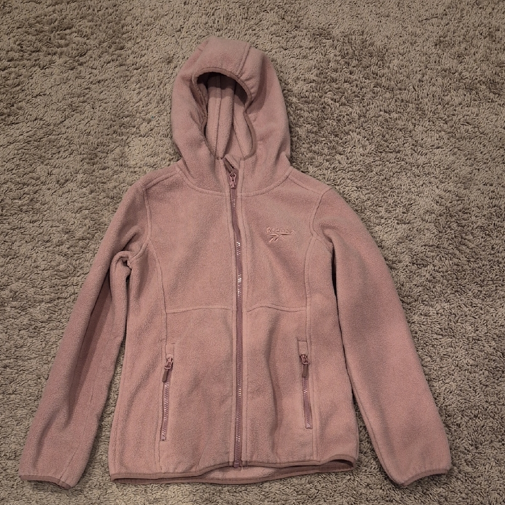 Reebok Soft Pink Kids Fleece Jacket